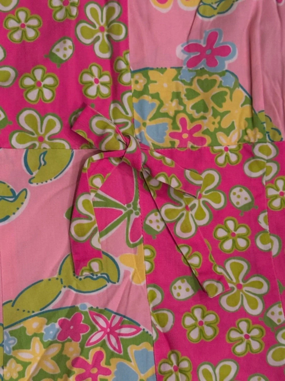 Lilly Pulitzer Pink and Lime Floral Dress - Picture 2 of 6